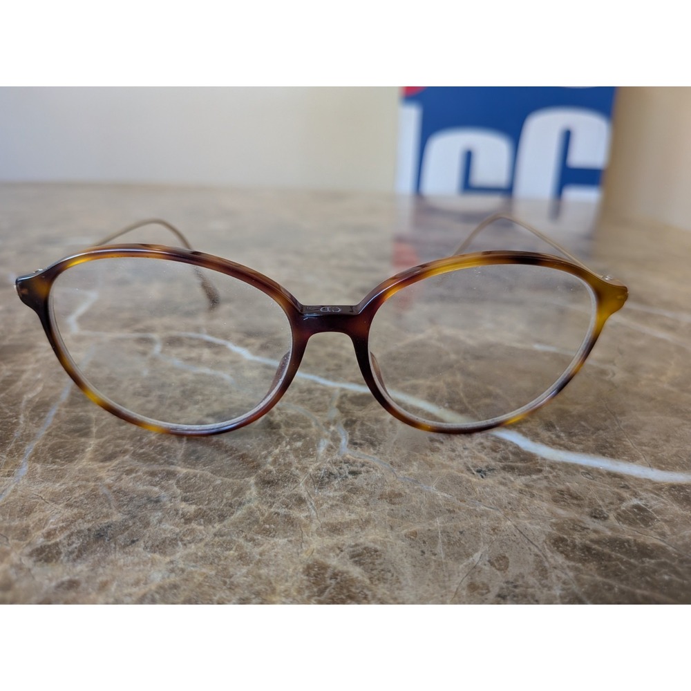 Christian Dior DIORSIGHTO1-086 145 Eyeglasses Havana Gold Tortoise Italy